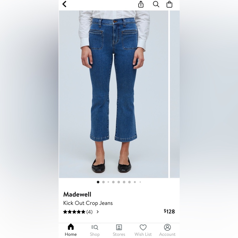 Madewell Petite Kick Out Crop Jeans